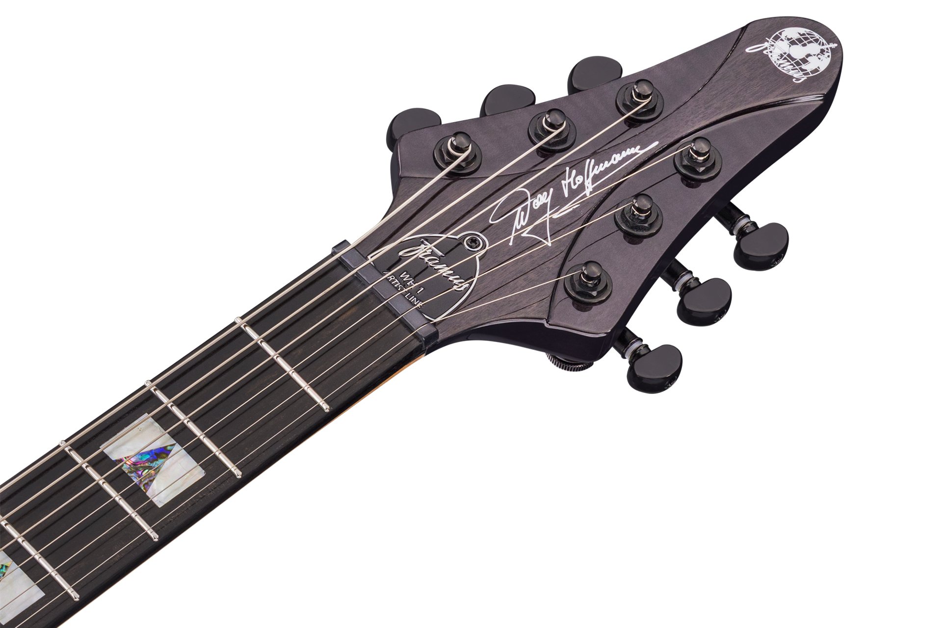 Artist Line Shark WH-1 - Nirvana Black Transparent High E-Gitarre